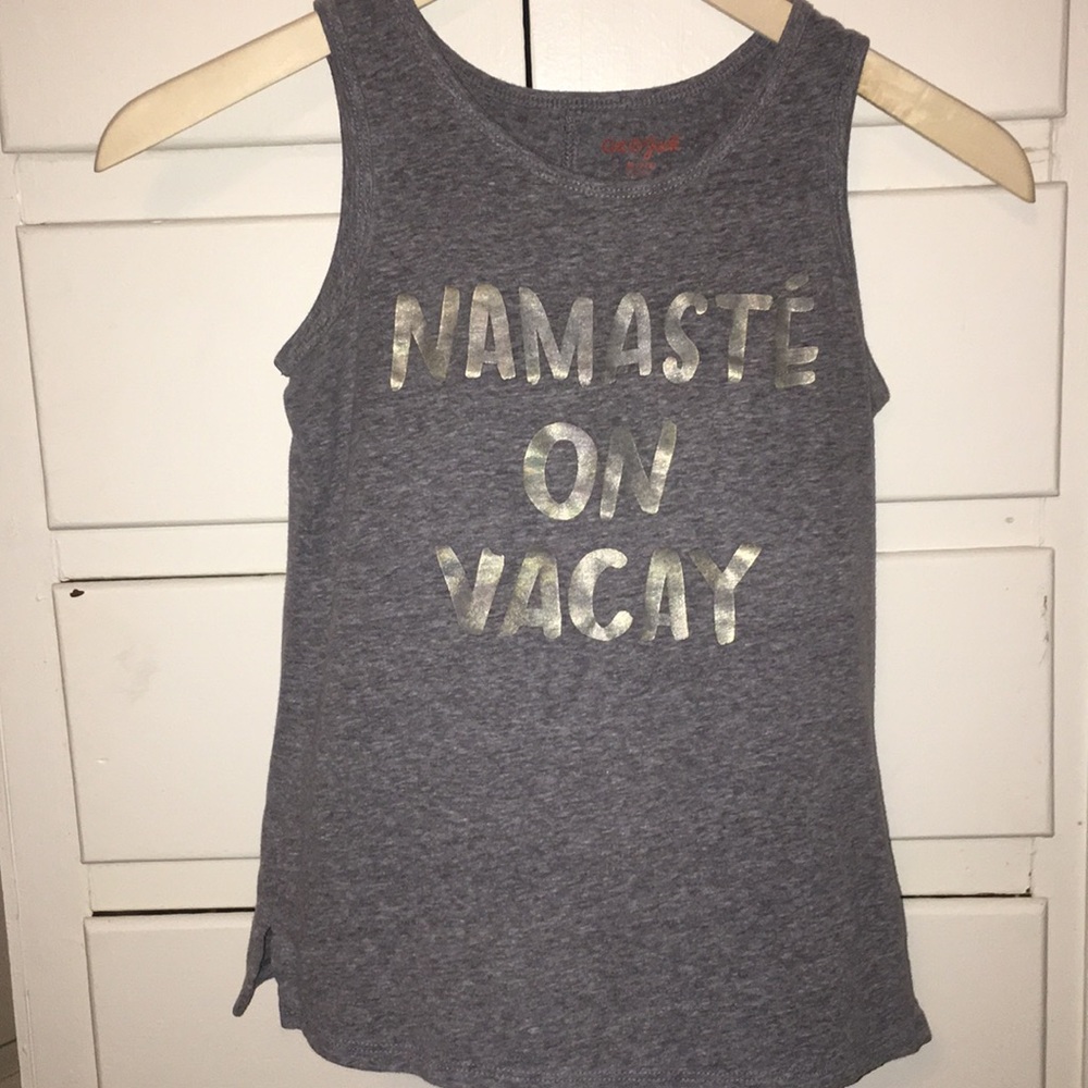 Dark grey summer tank top